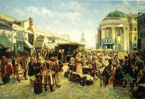 Found this on google. It is an artist's idea of what the bazaar looked like.
