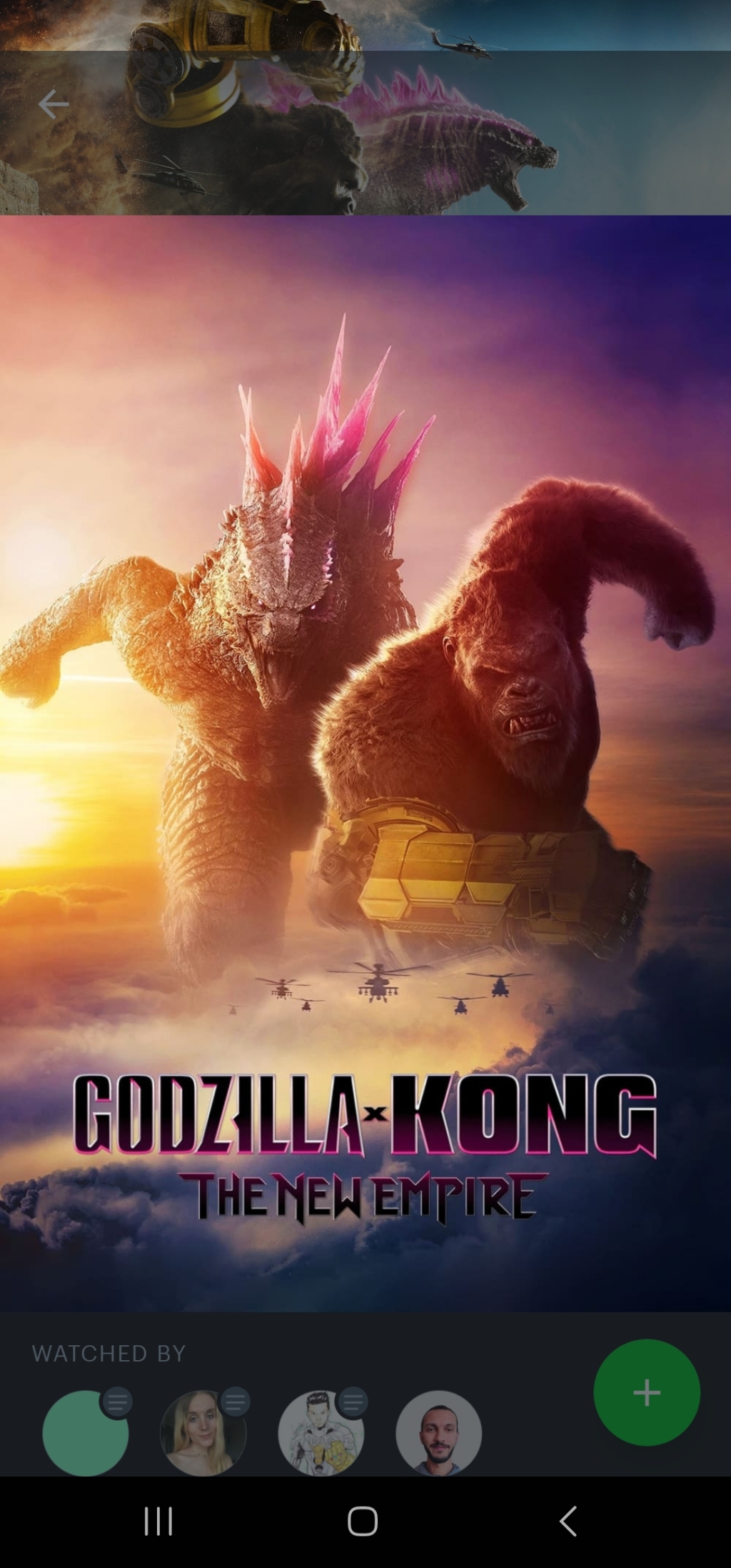 Letterboxd: Godzilla × Kong: The New Empire (2024)